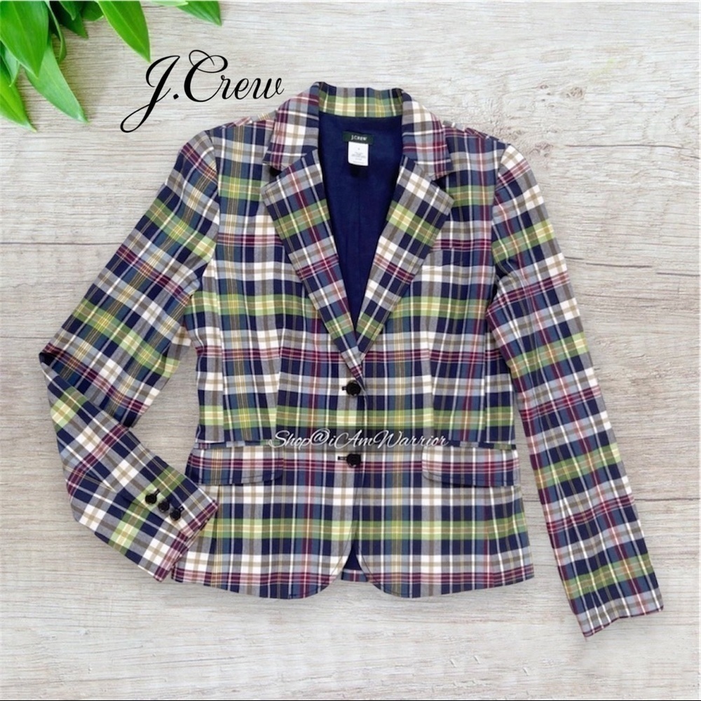 J.Crew rare madras plaid cotton schoolboy blazer *shop@iamwarrior - Picture 3 of 10